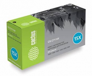 Картридж CACTUS C7115X (CS-C7115XS) для принтеров HP LaserJet 1000/1005/1200/1220/3300/3380